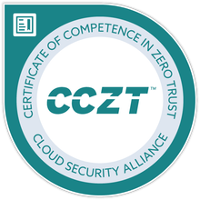 CCZT — Certificate of Competence in Zero Trust (Cloud Security Alliance)